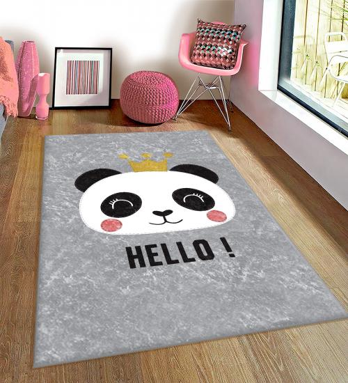 Sevimli Panda Bİ94 Çocuk Odası Halısı
